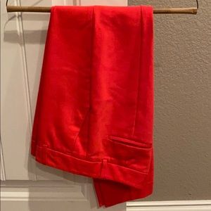 Express pink/red slacks
